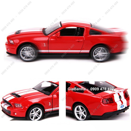 XE MÔ HÌNH SẮT 1:32 SHELBY MUSTANG COBRA GT500 - ĐỎ - 9705.1