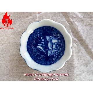 Chân nến chuẩn gốm sứ Bát Tràng