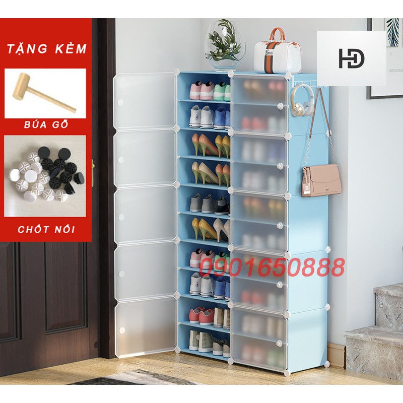 [HOT SALE - TỦ 16-20 O] - TỦ NHỰA ĐỂ GIÀY DÉP KIỂU MỚI ĐỂ ĐƯỢC 40 ĐÔI GIÀY. KỆ GIÀY DÉP ĐA NĂNG