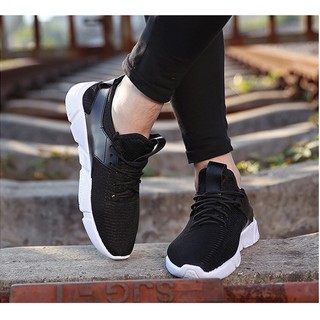 Giày sneaker thời trang nam cao cấp-  MS5 - đen trắng