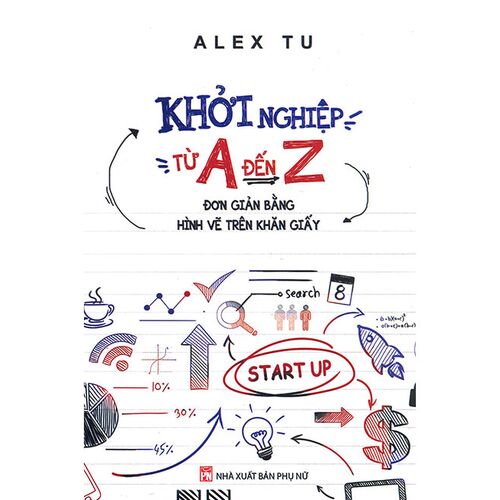 Sách Khởi Nghiệp Từ A Đến Z Đơn Giản Bằng Hình Vẽ Trên Khăn Giấy (Tái Bản Năm 2019)
