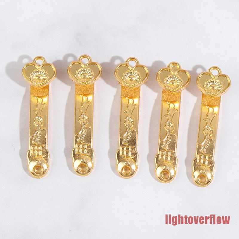 Set 5/10 mô hình thỏi vàng trang trí nhà búp bê tỉ lệ 1:12