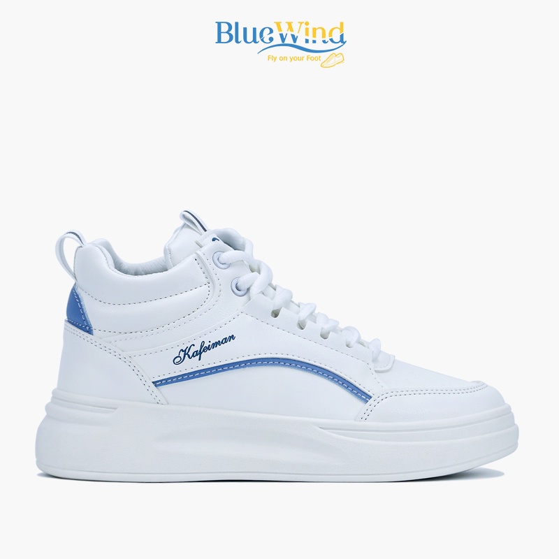 Giày Thể Thao Nữ Cổ Trung Da Mềm Cao Cấp BLUEWIND 68799