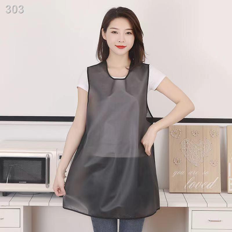【chuyên gia săn sale】Tạp dề nhà bếp chống thấm nước và dầu mới nấu ăn trong suốt eo quần áo làm việc hồ bơi thời trang