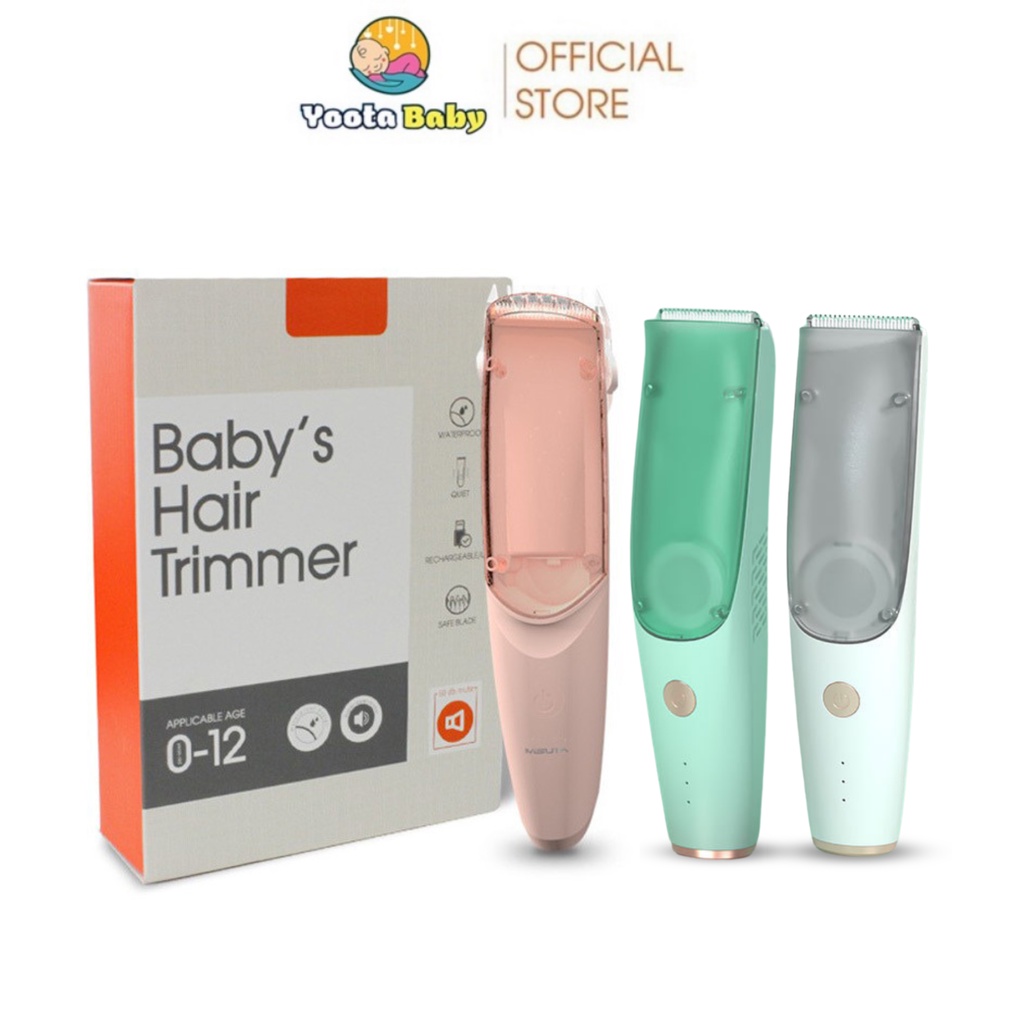 Tông Đơ Cắt Tóc MISUTA Kèm Phụ Kiện 7 Món Hút Tự Động Công Suất 5W Cho Bé YOOTA BABY