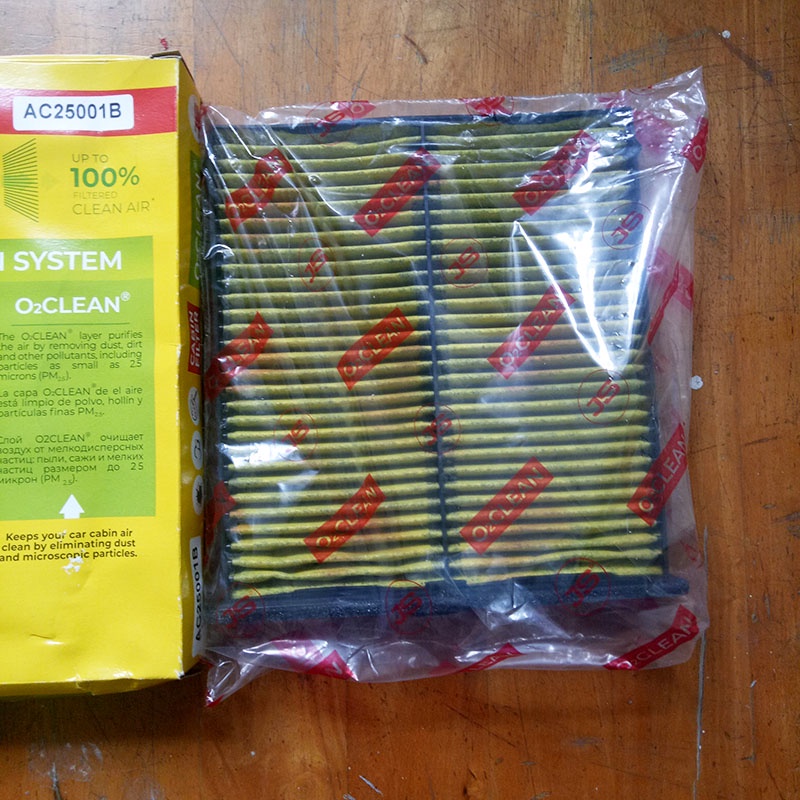 Lọc gió điều hòa AC25001 JS dùng cho Mazda 6 2.0 và 2.5 2012, 2013, 2014, 2015, 2016, 2017, 2018, 2019, 2020, 2021, 2022