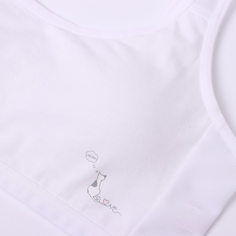 Bra/ áo lá bé gái mới lớn - áo lót 2 lớp + mút mỏng cotton phong cách Hàn Quốc thoáng mát MK-582 | BigBuy360 - bigbuy360.vn
