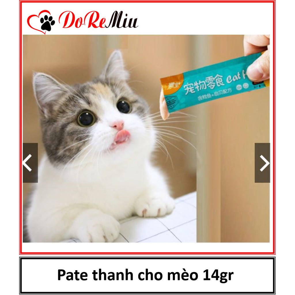 Doremiu- 1 thanh Pate Cat food & Ciao Soup cho mèo Súp thưởng mèo thức ăn cho mèo dạng sốt