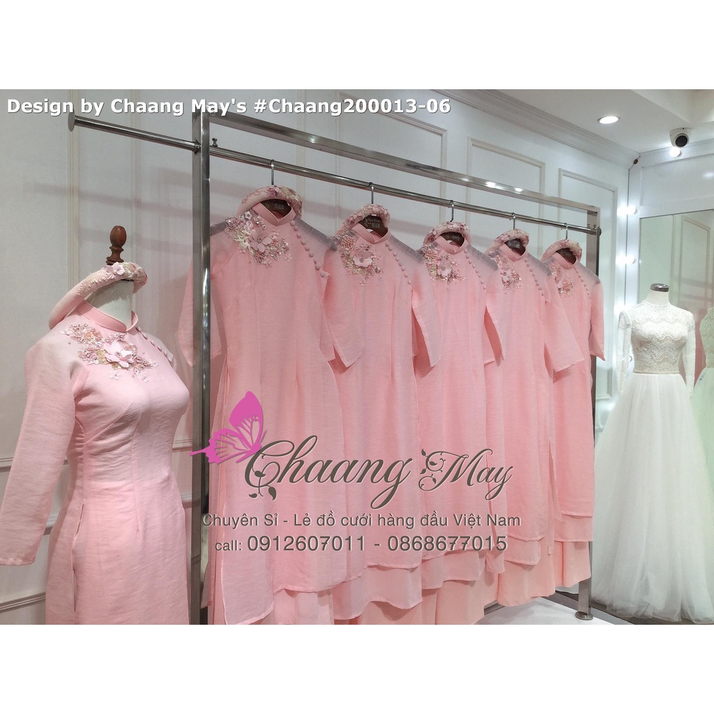 Áo dài cách tân truyền thống Combo 3SP áo dài may sẵn giá rẻ đồng phục cưới hỏi đẹp