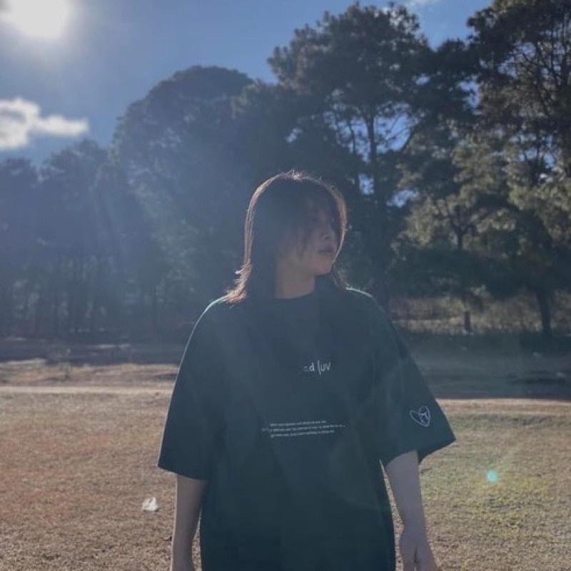 Áo Thun Xanh Lá Nam Nữ Sadluv Tay Lỡ Form Rộng Unisex