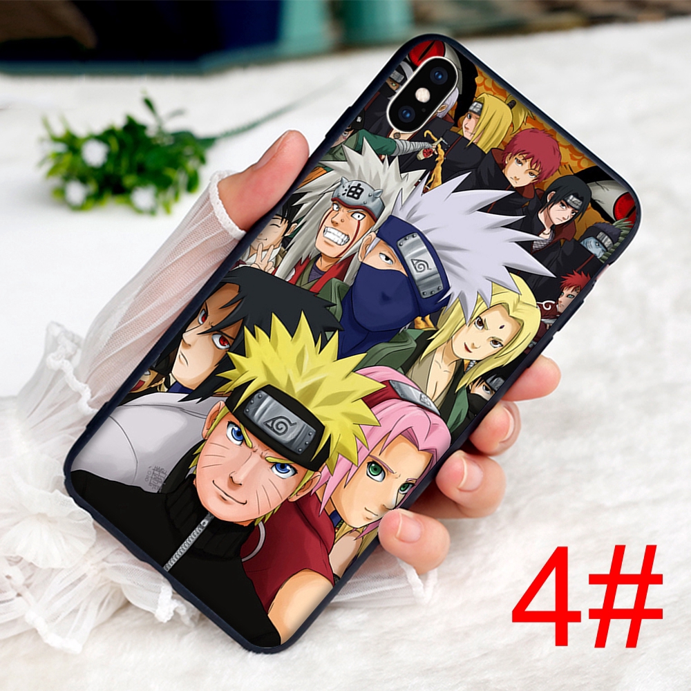 Ốp lưng dẻo hình Naruto cho iPhone XS Max XR X 7 8 6 6S Plus 5 5S SE