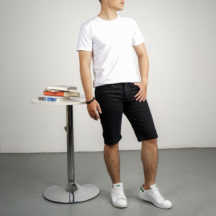 Quần short jean nam Tronshop TS169 (Đen) | BigBuy360 - bigbuy360.vn