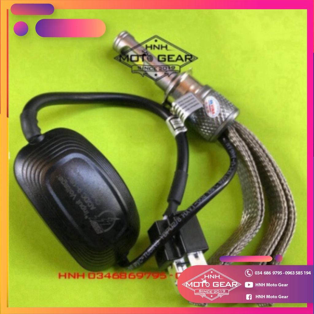 Pha Led M02J Siêu Sáng Tản Nhiệt Lá Nhôm Cho Xe Máy