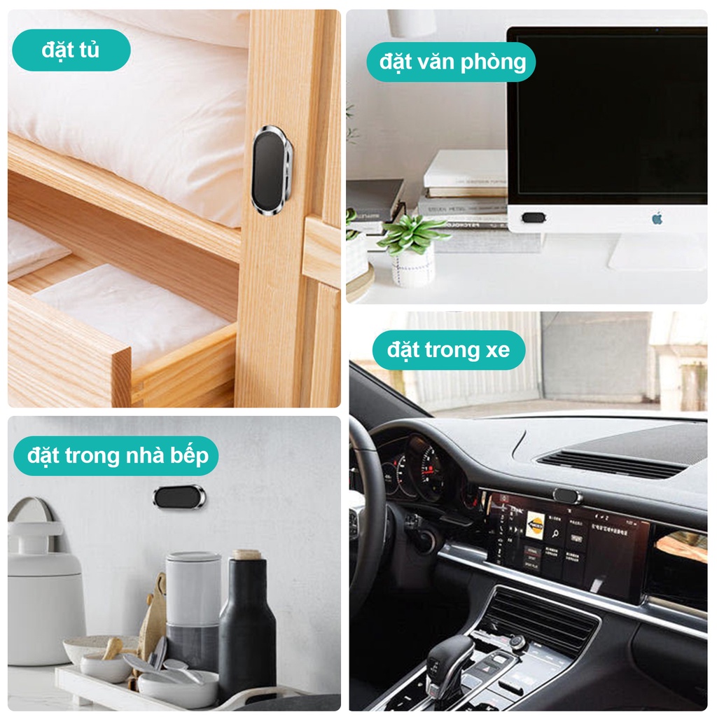 YUNYITOOL giá đỡ điện thoại trên ô tô xoay 360 độ hút nam châm cực mạnh  Chắc Gắn Vào Mọi Vị Trí Trên Xe Ô Tô