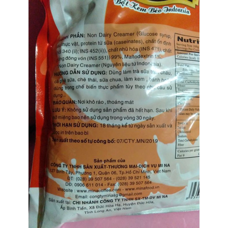 Bột kem béo Indonesia