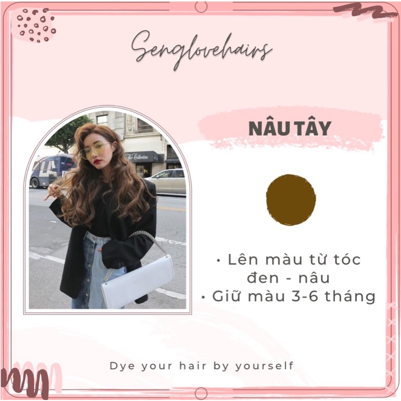 Thuốc nhuộm tóc màu NÂU Tây