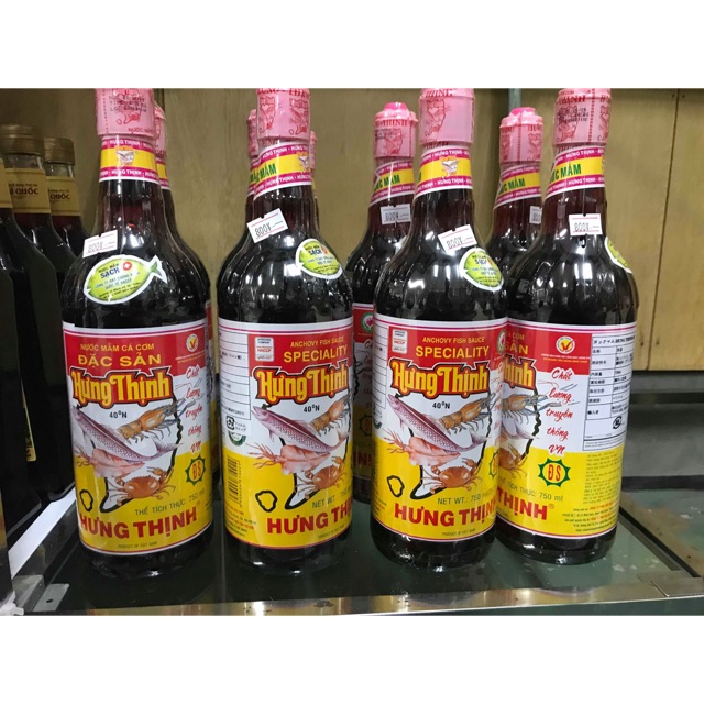 Nước mắm Hưng Thịnh 40 độ đạm , nắp hồng.