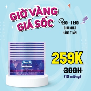 Miếng dán tẩy trắng răng oralb 3d white whitestrips - set 10m