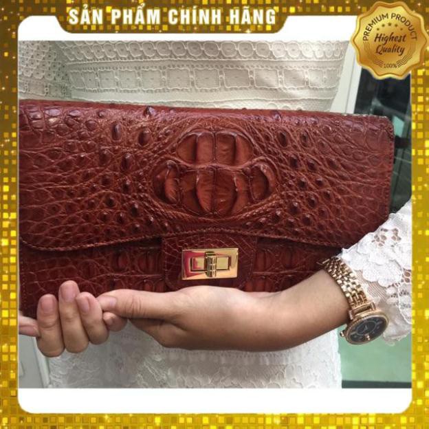 Thẻ BH 12 Tháng - Túi Đầm 16-26 Da Cá Sấu - Cá Sấu BinBon . Hàng Cao Cấp, xịn, Rẻ, Đẹp