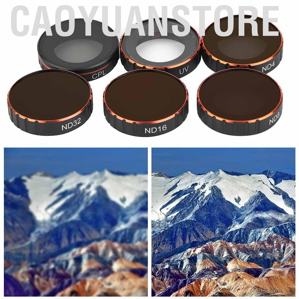 Bộ 6 kính lọc cho máy ảnh DJI Osmo Action UV / CPL ND4 ND8 ND16 ND32 | BigBuy360 - bigbuy360.vn