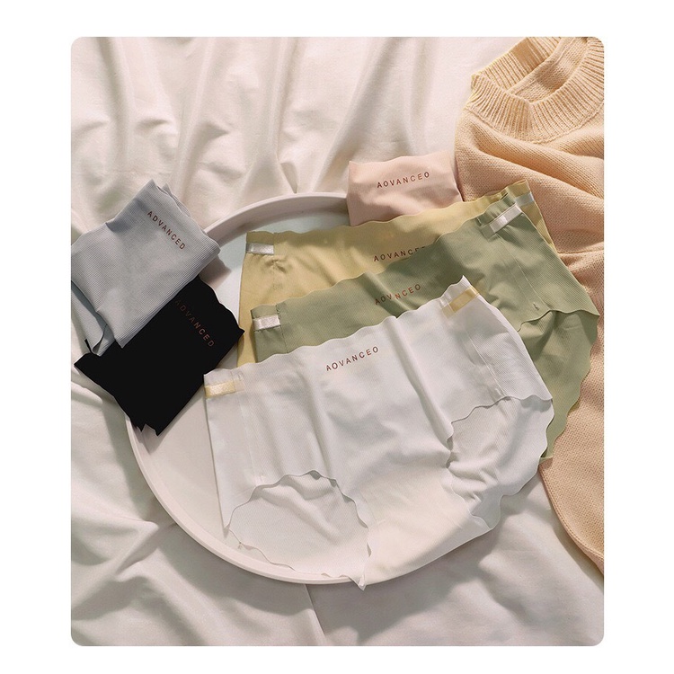 Quần lót nữ cotton gân tăm lượn sóng ADVANCED không đường may YiOn Underwear QC15