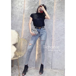 Quần Jeans Nữ Cạp Cao