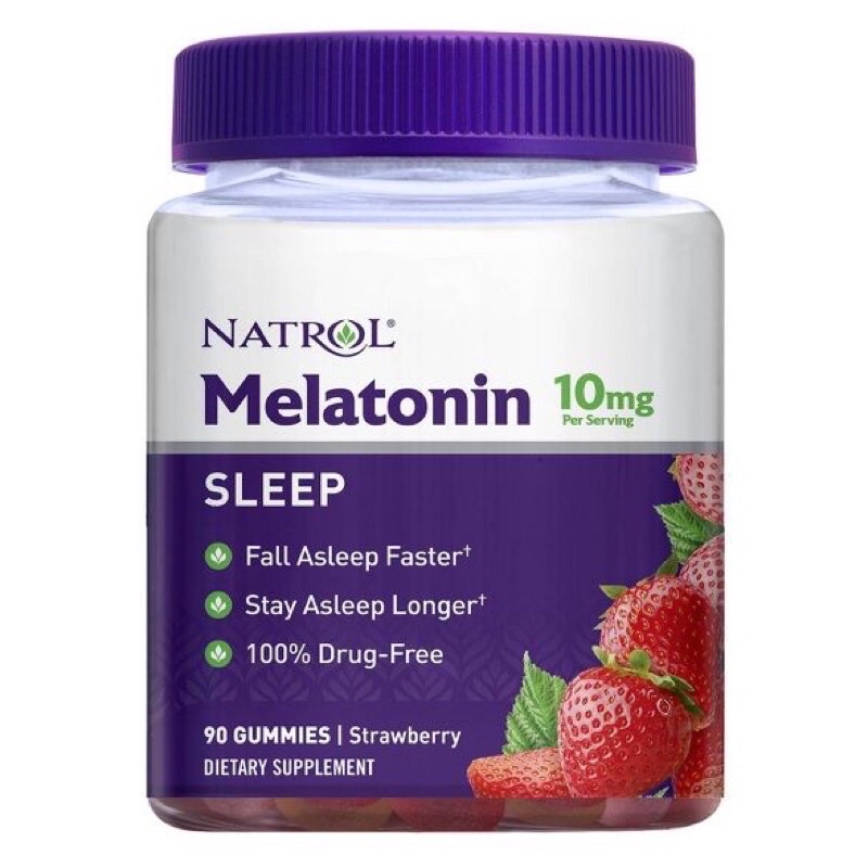 Kẹo dẻo hỗ trợ ngủ ngon 10mg Natrol Melatonin Gummies