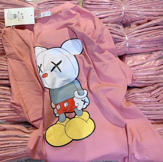 [Ảnh thật] áo pull gấu so cute(hồng, đen)