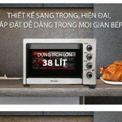 Lò nướng Sharp EO-A384RCSV-ST 38 lít * hàng trưng bày