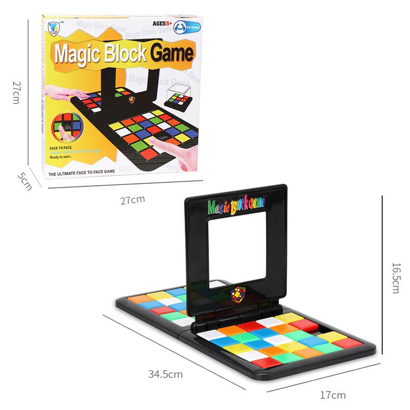 Bộ trò chơi board game Magic block game - Thử thách Rubik