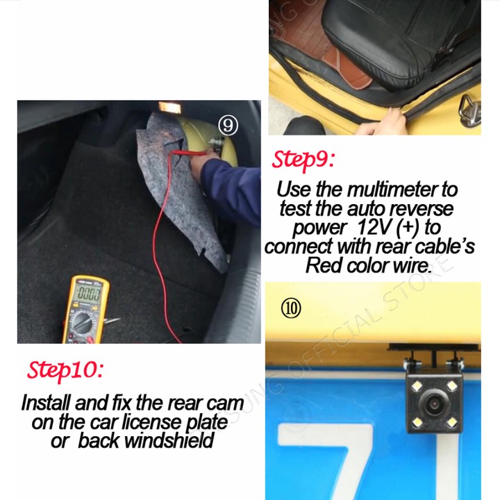 Camera hành trình cao cấp Whexune K950 màn hình cảm ứng 10 inch, tích hợp 4 camera, Android Wifi GPS | BigBuy360 - bigbuy360.vn