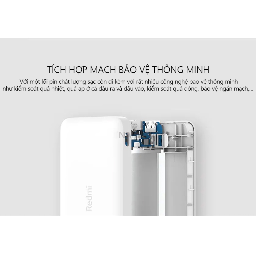 Pin Sạc Dự Phòng 10.000mAh 20.000mAh Xiaomi Redmi - Bảo Hành 12T Chính Hãng