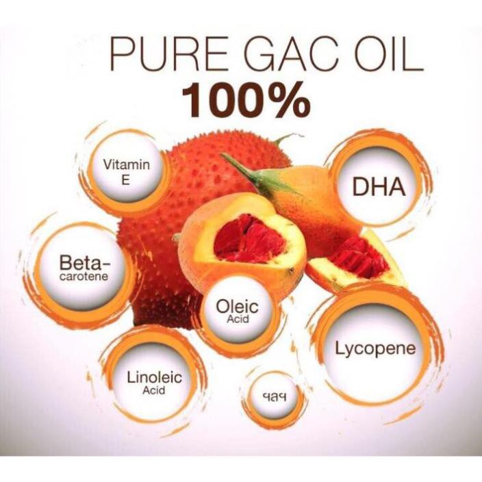 Dầu Gấc Vinaga DHA.Bổ Sung Giúp Phát Triển Trí Não,Sáng Mắt,Đẹp Da Chống Lão Hóa.Hộp 100 viên