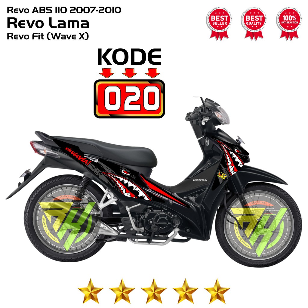 Sticker Dán Trang Trí Xe Revo Abs 110 2007-2010-revo Fit (wave X) Rk-a