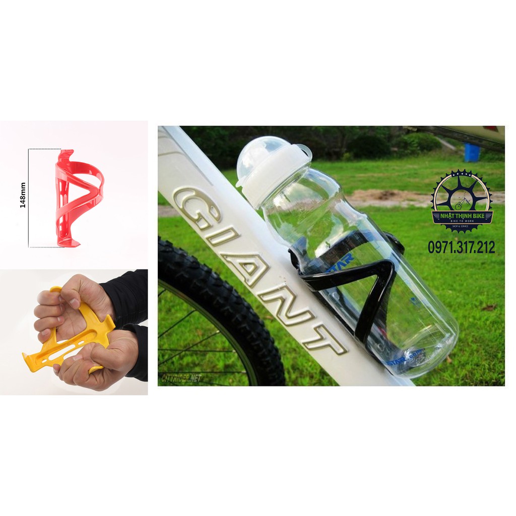 Gọng nước nhựa giá để bình nước xe đạp thể thao
