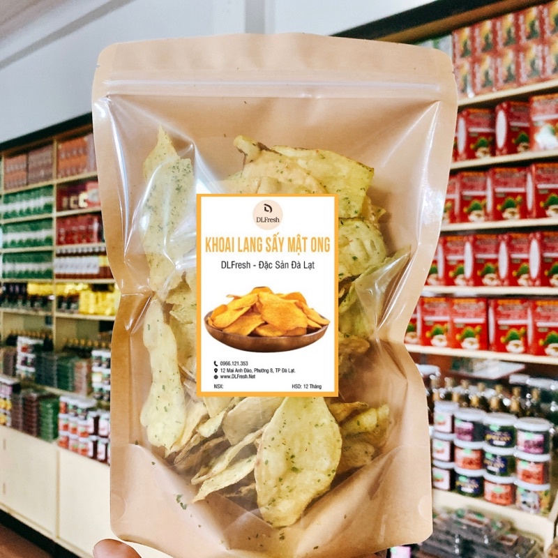 Khoai lang sấy mắm hành DLFresh đặc sản Đà Lạt 250g