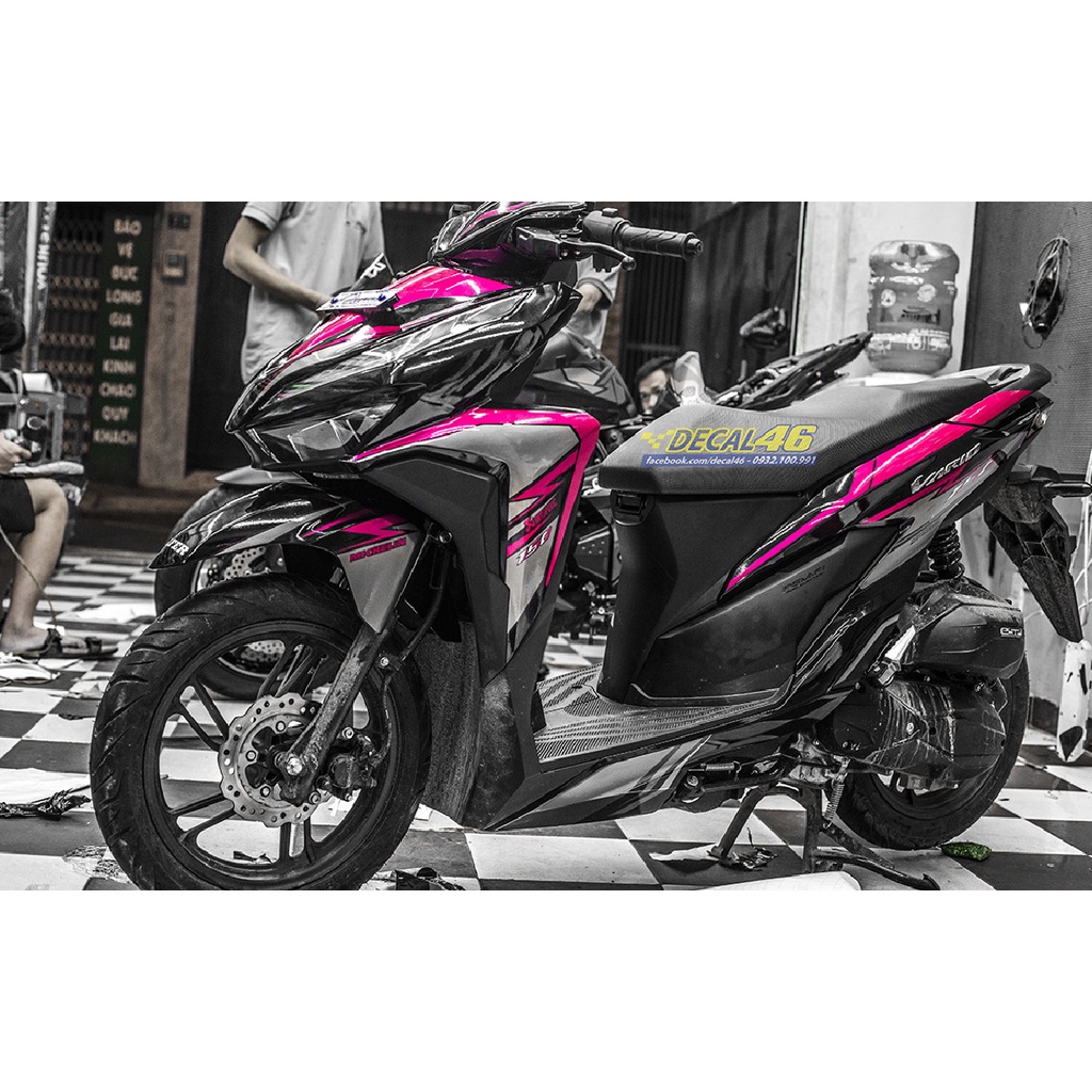 Tem Rời Vario 150 Mới 2020 Đen Phối Tím