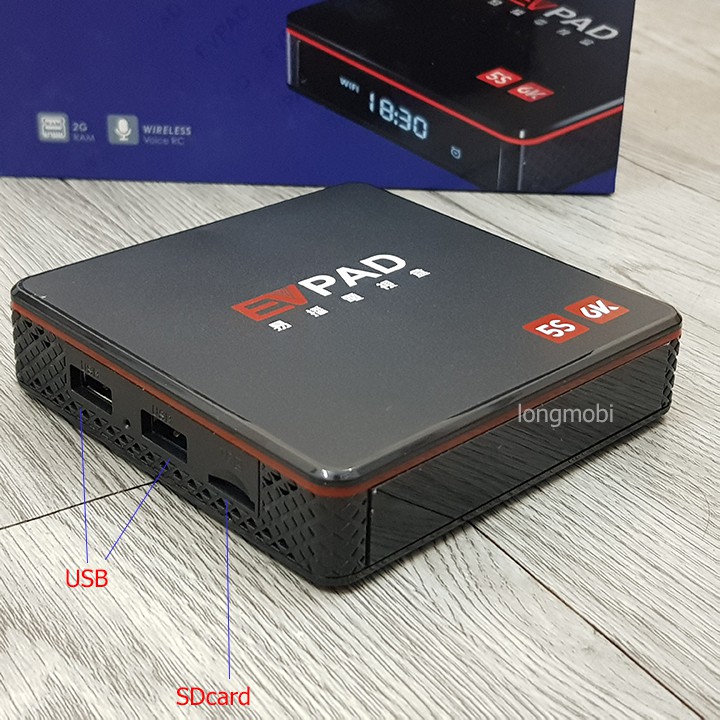 EVPAD 5S – TV BOX XEM 1000 KÊNH QUỐC TẾ, TRUNG QUỐC, HÀN QUỐC NHẬT BẢN