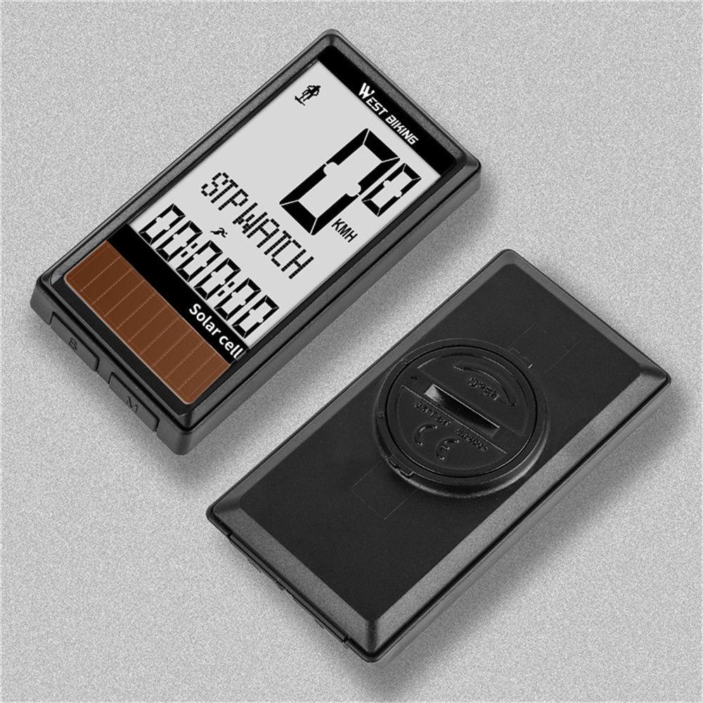 CACTU Đồng Hồ Đo Tốc Độ Năng Lượng Mặt Trời 5 Ngôn Ngữ Cho Xe Đạp