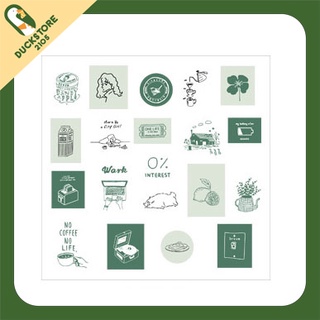 Set 60 miếng sticker dán sổ,sticker trang trí sổ dễ thương nhiều màu cute