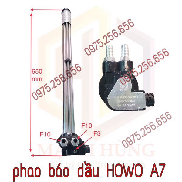 Phao Báo dầu HOWOA7 Dài 65cm WG9925550702 phụ tùng ô tô phụ tùng Hùng Lỳ