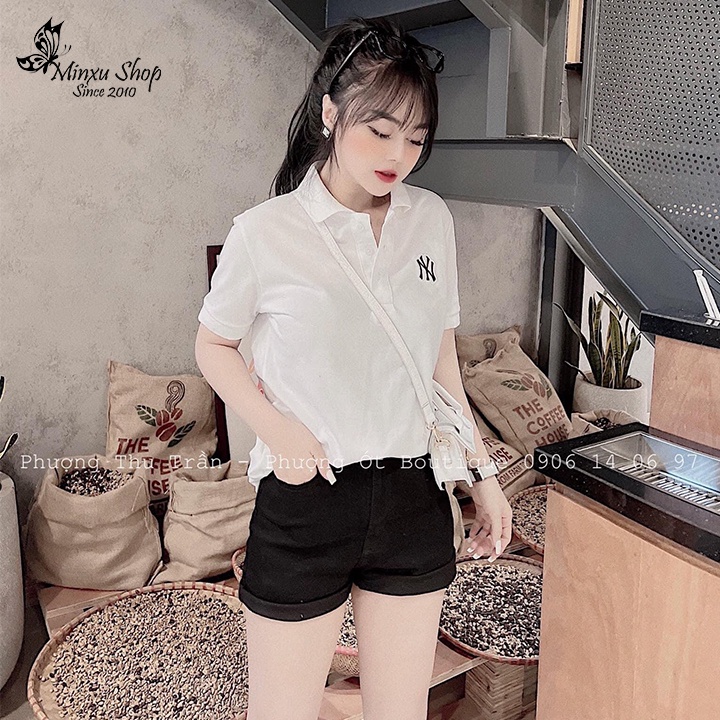 Quần Sooc Bò Nữ, Quần jean Đùi Màu Đen Mặc Siêu Tôn Dáng, Chất Jean Co giãn mềm mát Minxu Shop Q9240, Q9235