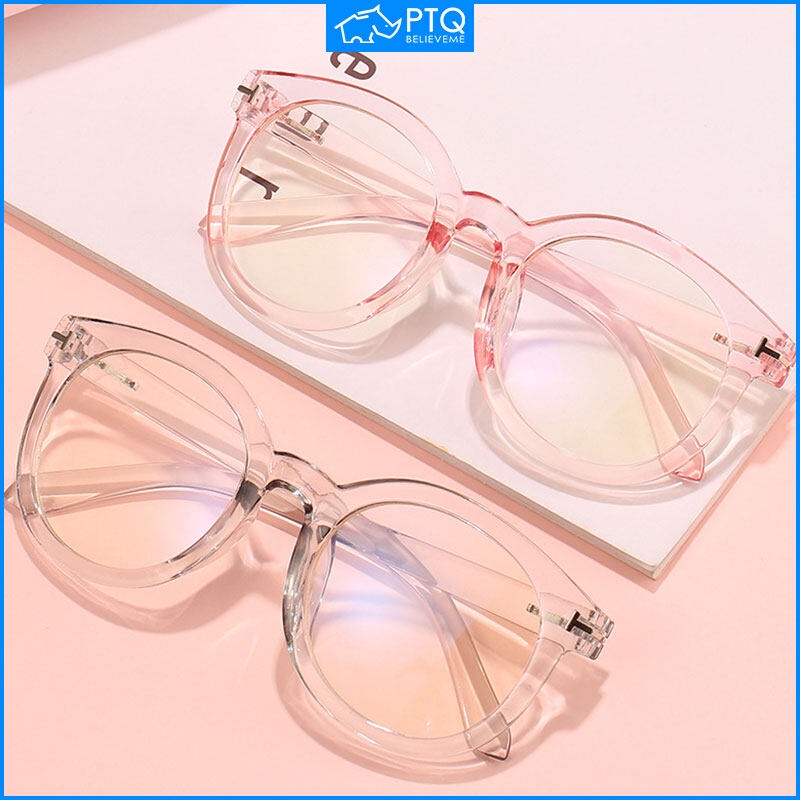 Mắt Kính Chống Bức Xạ Gọng Dày Màu Đen Cho Nữ