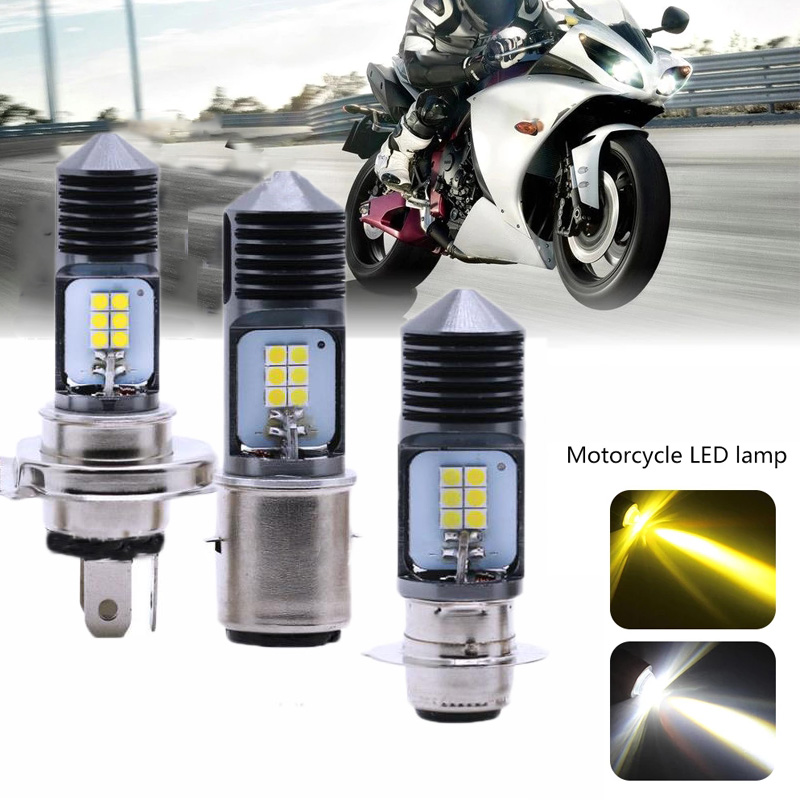 Phụ tùng xe máy H4 Led Xe máy H6 BA20D Led PX15D H6 Canbus Bóng đèn pha Moto Đèn Hi Lo Beam Xe máy Đ