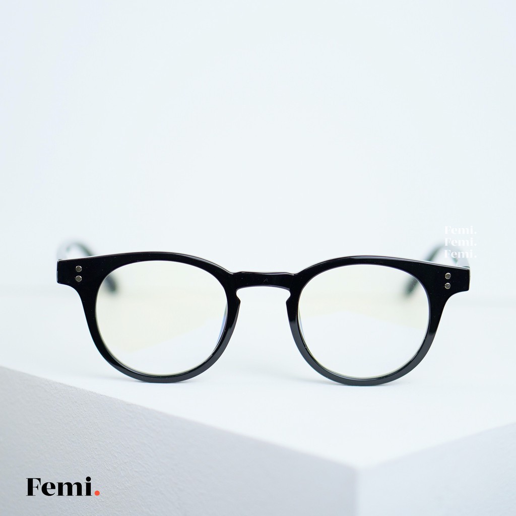 Gọng kính cận tròn Femi Emma chính hãng mắt kính chống tia UV | BigBuy360 - bigbuy360.vn