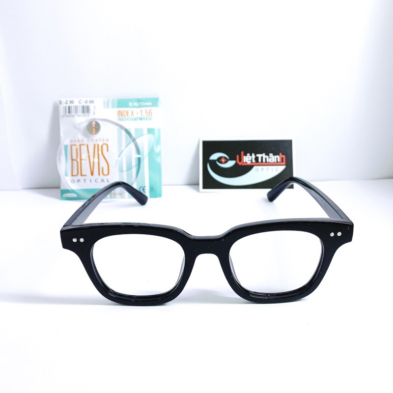 KÍNH ĐỘ Mắt Kính Cận Phom Vuông Cỡ Vừa Thời Trang Style Korea Lắp Kính Cận Độ Theo Yêu Cầu Tuỳ Ý