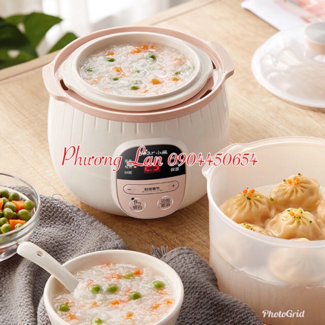 BH 1 năm - Nồi cháo BEAR 0.8L nội đia Trung (có sẵn)