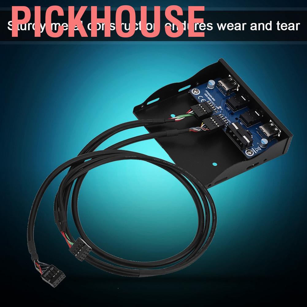 Bảng Mạch Âm Thanh Pickhouse Usb2.0 Hd-Audio 3.5 '' 9pin Sang 2 Có Micro