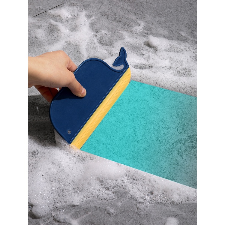 Hàng HOT Dụng cụ cạo vệ sinh cửa kính hình cá voi tiện lợi Bàn chải làm sạch cửa sổ Tay cầm đa năng khử nhiễm cho gương Windows 【Tennessee052】