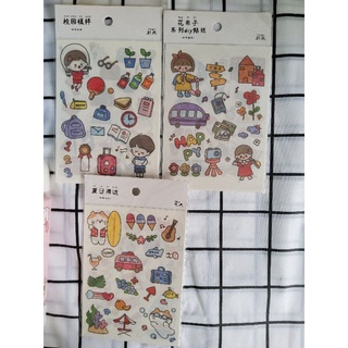 Sticker 4 tấm, 6 tấm dễ thương